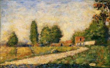 村の道 1883 Oil Paintings